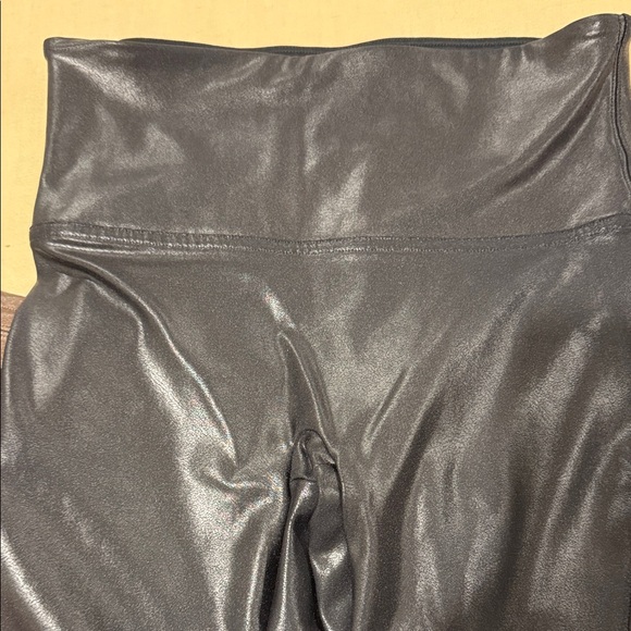 TWO pairs of SPANX Shiny (Brown and Black ) Leggings - Picture 2 of 6